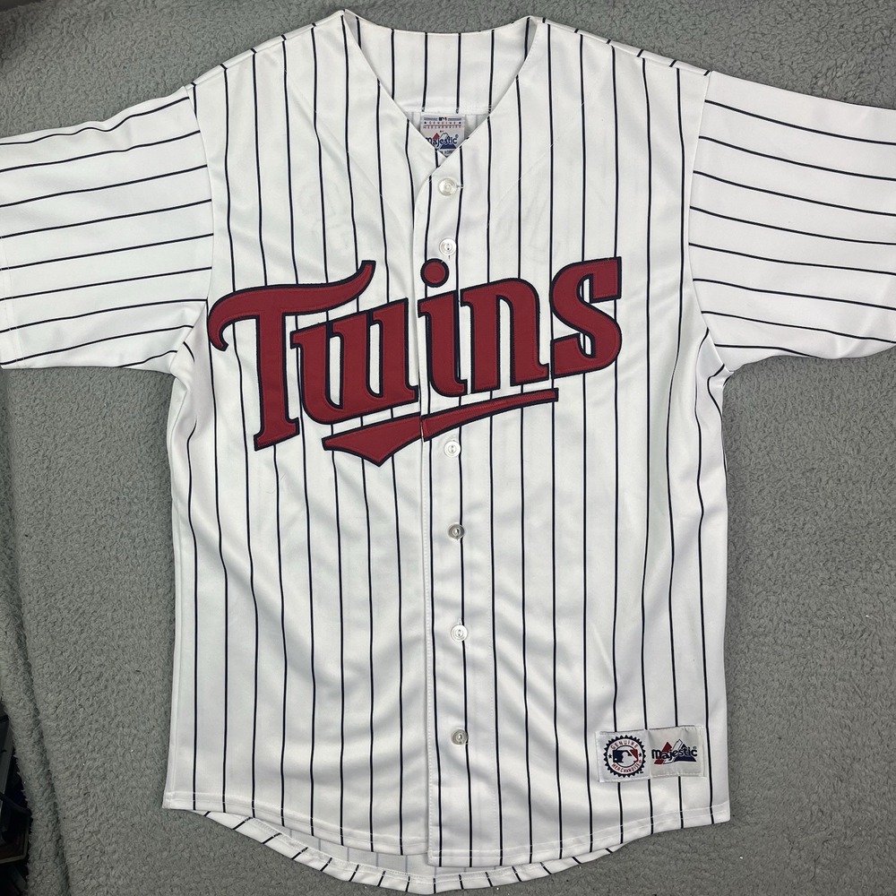 Vtg Minnesota Twins Jacque JONES #11 MLB Baseball Jersey Mens Majestic Mens M